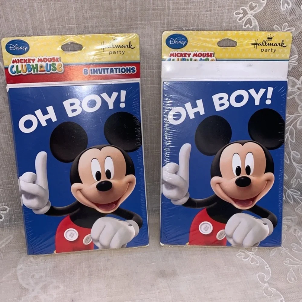Disney MickeyMouse Clubhouse Oh Boy! Hallmark 16 party invitation cards